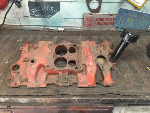 66-68 chevy 327 295 horse intake manifold hot rat street rod