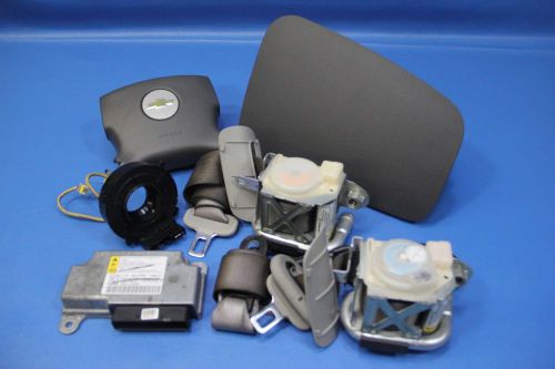 05 06 chevy cobalt air bag bags airbag set complete module seat belts