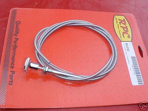 Chrome 6 ft. manual choke cable,holley,edelbrock,carter,rat rod truck 32