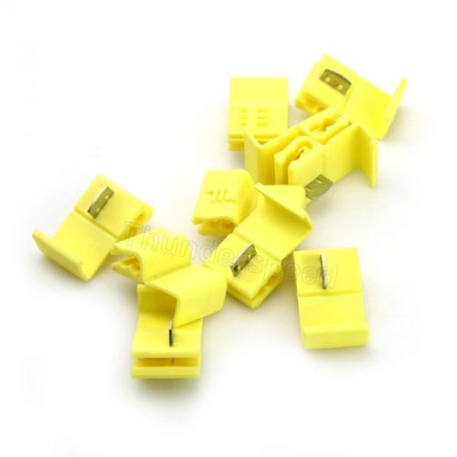 10pcs scotch lock wire electrical connector splice cable quick terminals yellow
