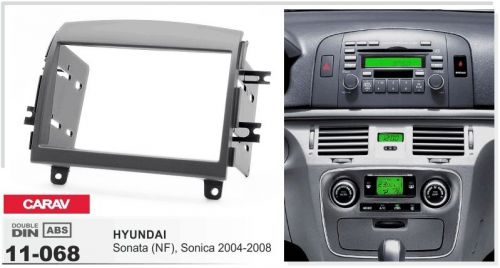 Carav 11-068 2din car radio dash kit panel for hyundai sonata (nf), sonica 04-08