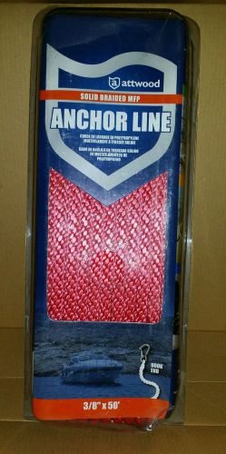 Attwood solid braided mfp anchor line  (red)