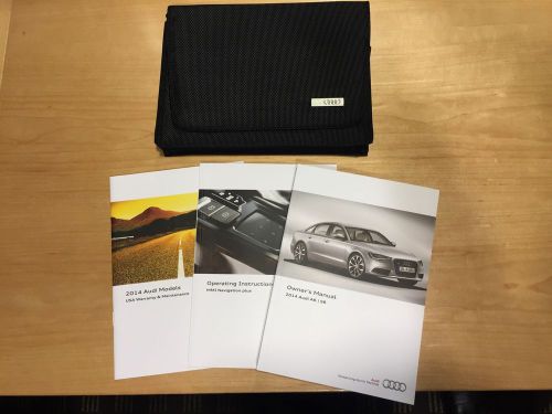 2014 audi a6/ s6 owners manuals