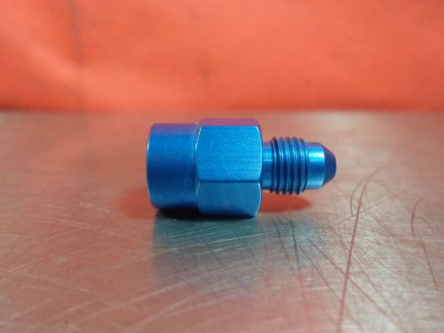 Fragola 495020 blue aluminum #3an x 1/8 fpt straight guage adapter