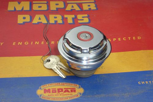 Vintage mopar plymouth accessory gas fuel cap locking 1960&#039;s 1970&#039;s original