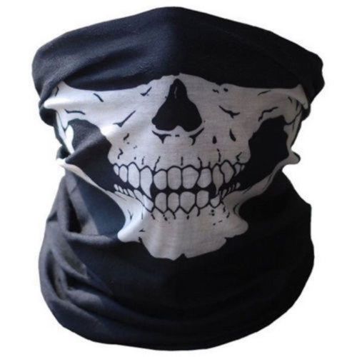 1pcs mask half face ghost scarf neck warmer skull motorcycle ski accessories