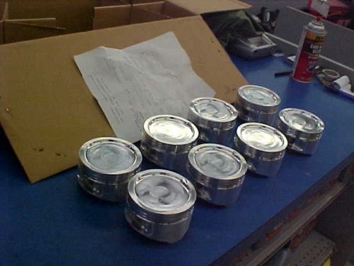 Nos 8 new forged pistons for nascar arca ford w/ 4.020&#034; oversize block turbo 9:1