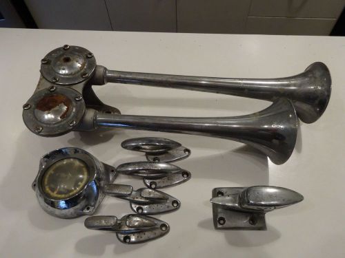 Old dual boat air horn and other goodies, a thu-speed 5 other items