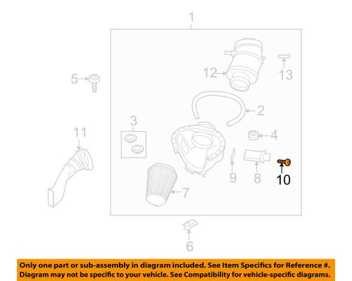 Ford oem 10-12 mustang 5.4l-v8 air intake-air mass sensor screw w709287s300