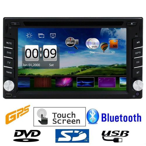 Universal double 2 din car gps sat radio stereo dvd player navigation bluetooth