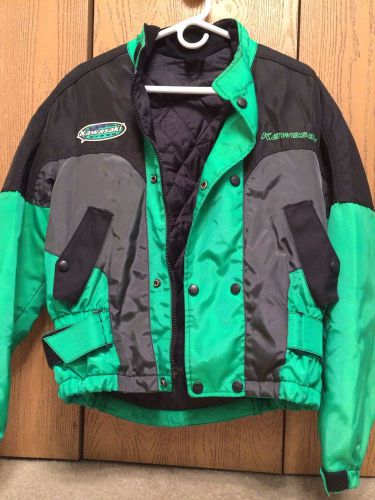 Kawasaki green motorcycle jacket size small