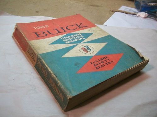 1962 buick chassis service original  shop manual