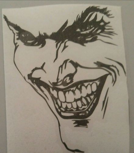 Joker face decal