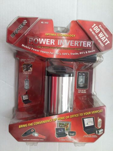 New rally 7412 100w cup holder power inverter 200w peak capacity optima technolo