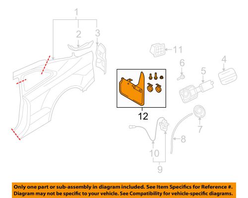 Audi oem 12-16 a5 quattro exterior-splash guard kit 8t0075101a