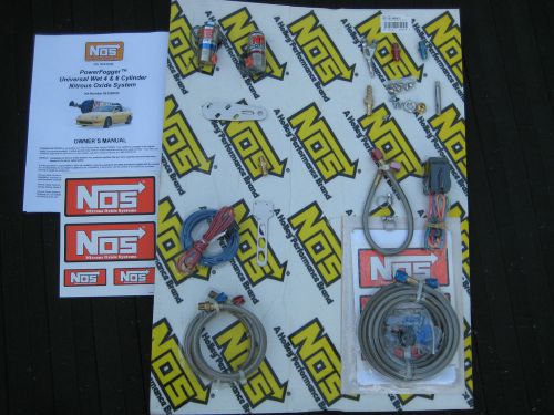 Nos/nitrous/zex/edelbrock/holley/universal powerfogger efi wet kit 35-100+hp-new