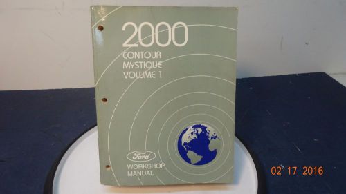 2000 00 ford contour mystique volume one workshop manual book nice oem