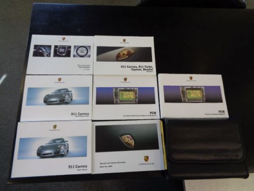 2007 porsche carrera / carrera 4 / 4s owners manual set