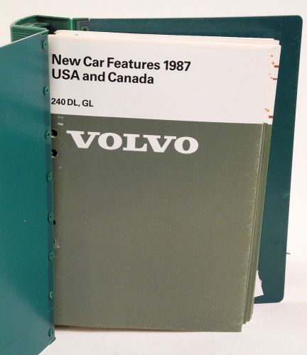 Volvo 1987 240 gl dl service manual repair maintenance