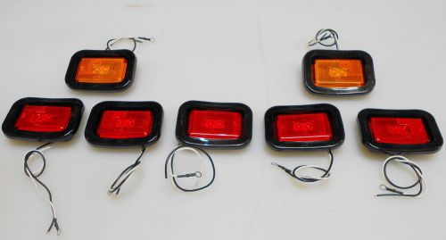 -7 light led knapheide clearance marker light truck body kit 5 red/2 amber-xx