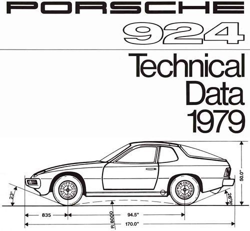 1979 porsche 924 technical data brochure-porsche 924