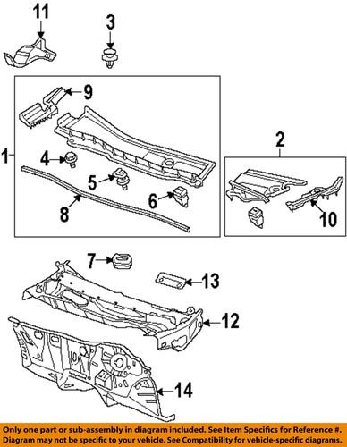 Honda oem 74220ta0a00 cowl-cowl grille