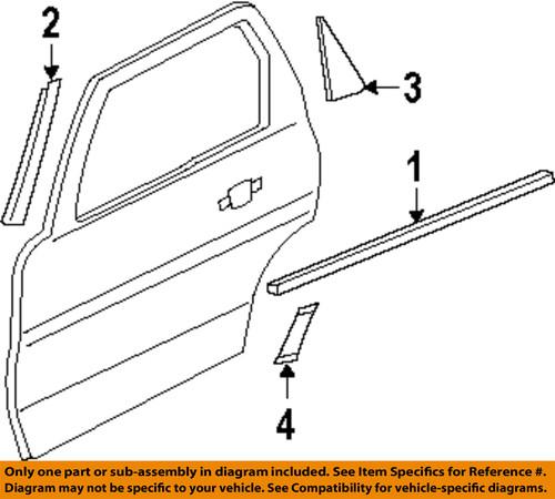 Ford oem 8l8z78255a35aa exterior-rear-front molding