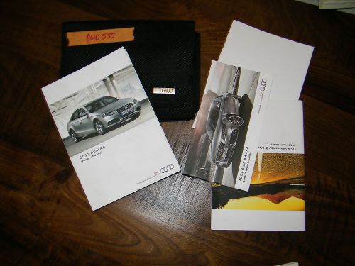 2011 audi a4 owners manual with case aud555