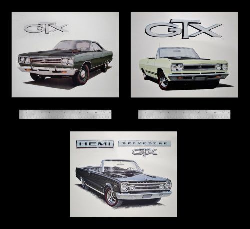 Gtx belvedere satellite - 1967 1968 1969 1970 340 440 - plymouth posters prints
