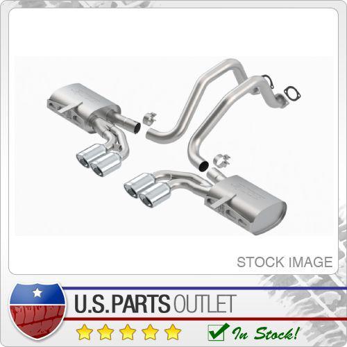 Borla 140426 touring cat-back exhaust system dual split rear exit outlet 2.5"