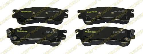 Monroe dx637 brake pad or shoe, front-monroe dynamics brake pad