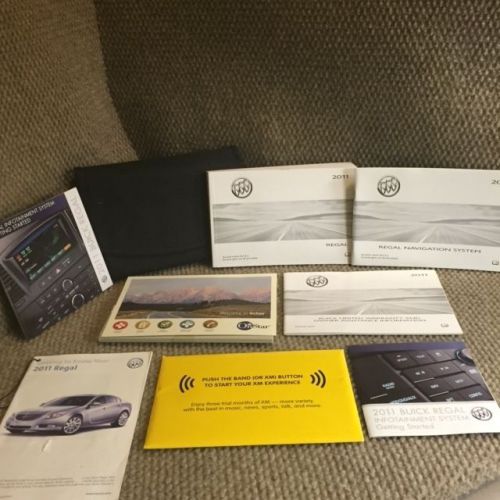 2011 buick regal oem owners manual set with mylink intellilink guide and case