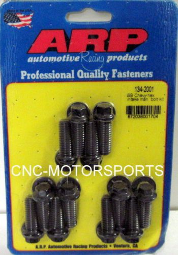 Arp intake manifold bolt kit 134-2001 chevy 265 400 factory oem black oxide