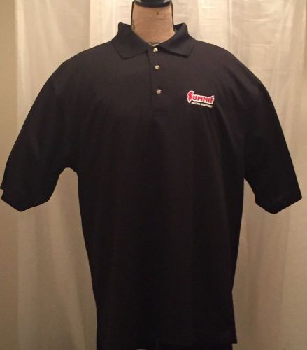 Summit racing« black polo dry wicking tri mountain