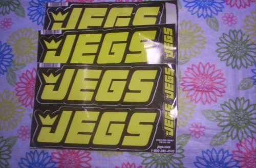 8 jegs 100 jegs contingency size racing decals 2 sets of 4 decals plus 2 more