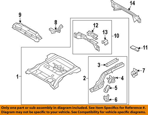 Ford oem yl8z78110a27aa floor & rails-rear-extension