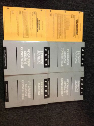 2006 chrysler mopar pt cruiser sedan &amp; convertible service repair manual set oem