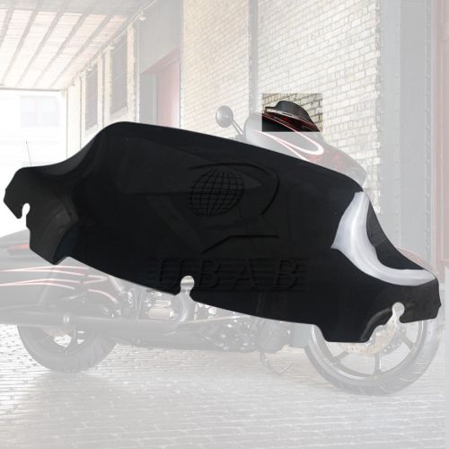 Dark tint 7&#034; wave windshield windscreen for harley touring bike 2014-2016