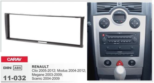 Carav 11-032 1din car radio dash kit panel for renault clio megane scenic 03-09
