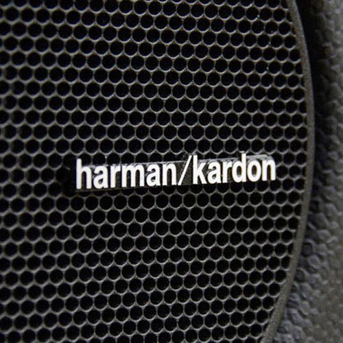 Harman/kardon logo voice box speaker emblem badge adhensive &amp; pin decal sticker