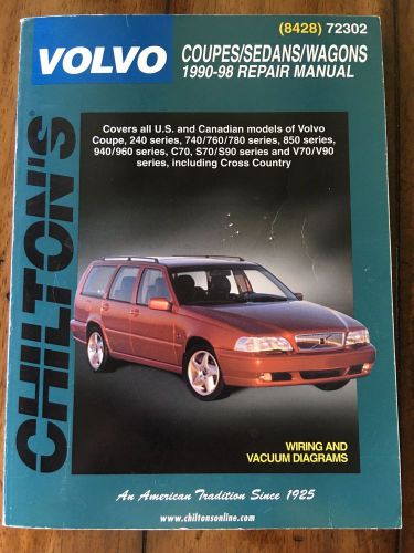 Volvo manual for all volvo sedans, coupes, and wagons from 90-98 great condition