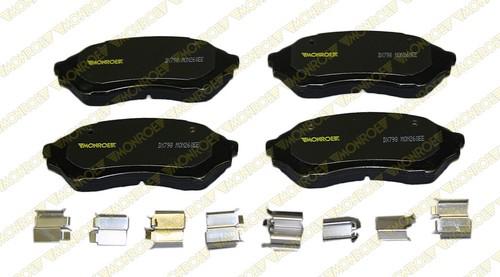 Monroe dx798 brake pad or shoe, front-monroe dynamics brake pad