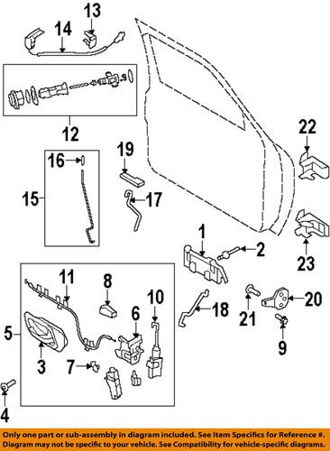 Ford oem 2l5z1022404baa outside door handle-handle, outside