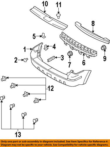 Ford oem 8l8z17c882b bumper-absorber