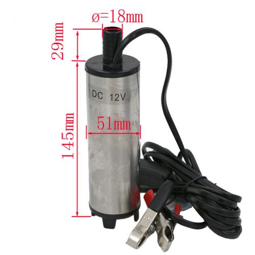 Well 12v submersible pump 51mm diameter water oil diesel fuel transfer refueling