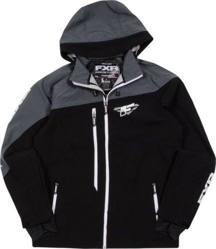 Fxr mens vertical lite soft-shell black/charcoal  jacket coat-s-m-xl-2xl-3xl-new