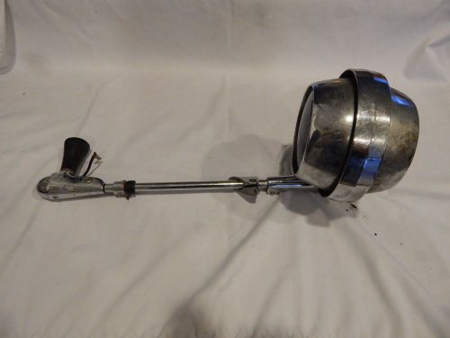 Vintage chrome spotlight  car truck police rat rod.front and blue back lense.