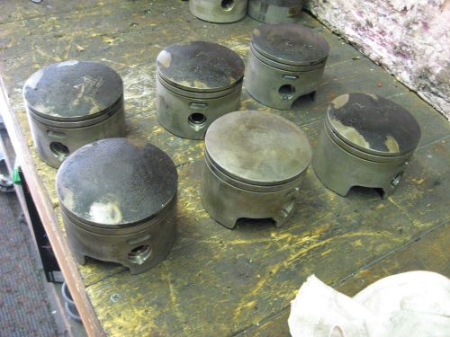 6 oem johnson &amp; evinrude std pistons  part # 434503 &amp; 434504 port &amp; starboard