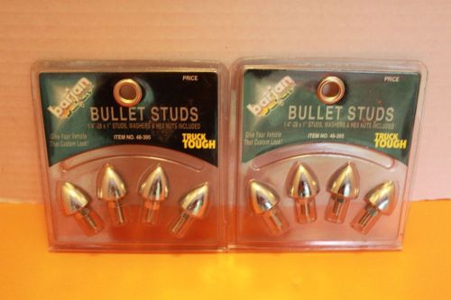 8 bullet studs, washers and hex nuts