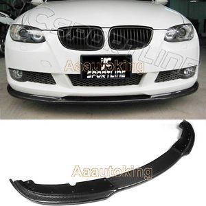 Carbon fiber front lip chin spoiler kits fit for bmw 3sereis e36 m3 bumper 92-00